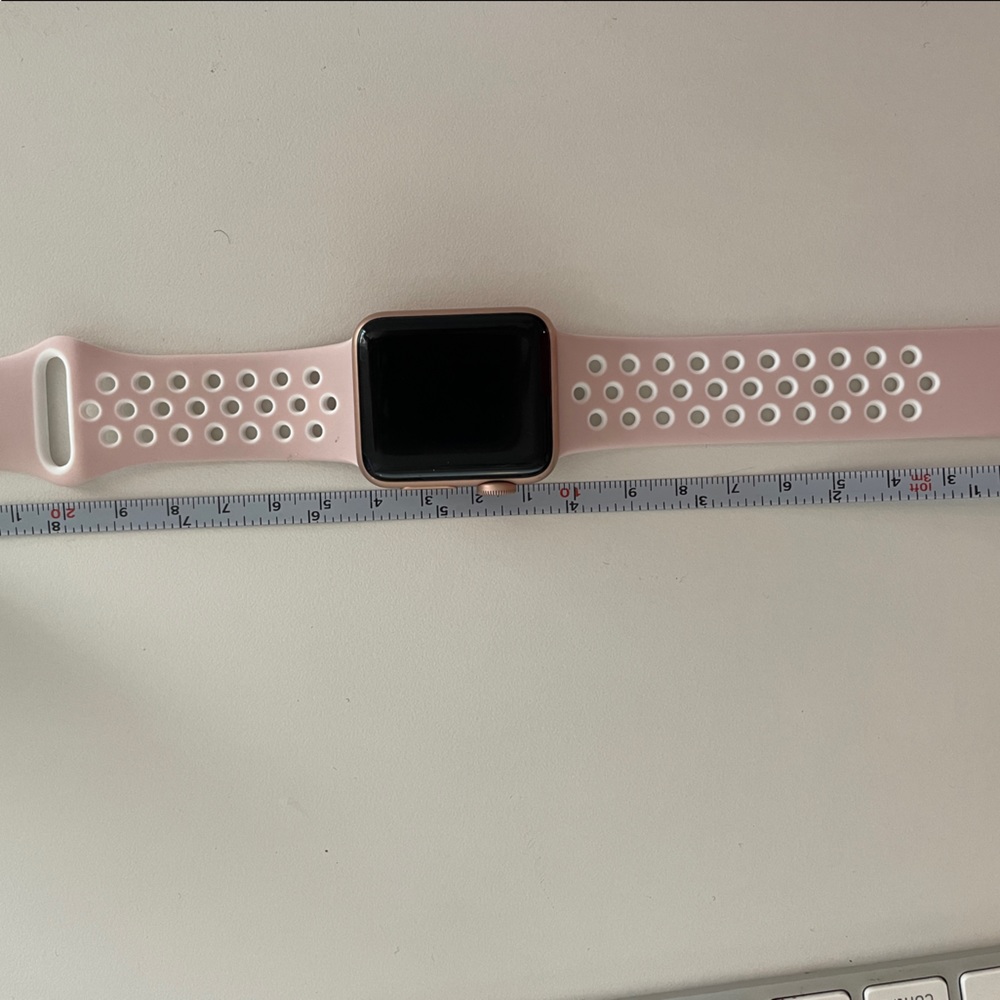 Rose Gold Apple Watch Silicone Adjustable Sport Band